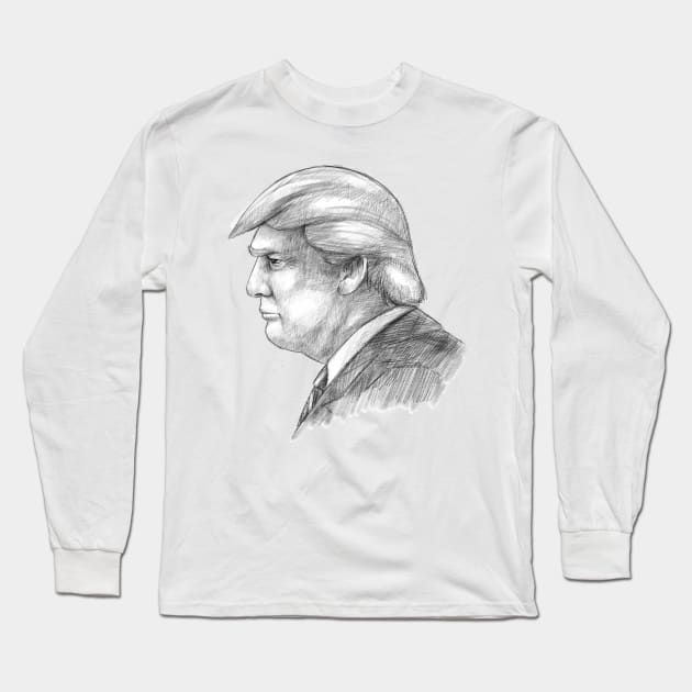 donald trump president Long Sleeve T-Shirt by mkstore2020